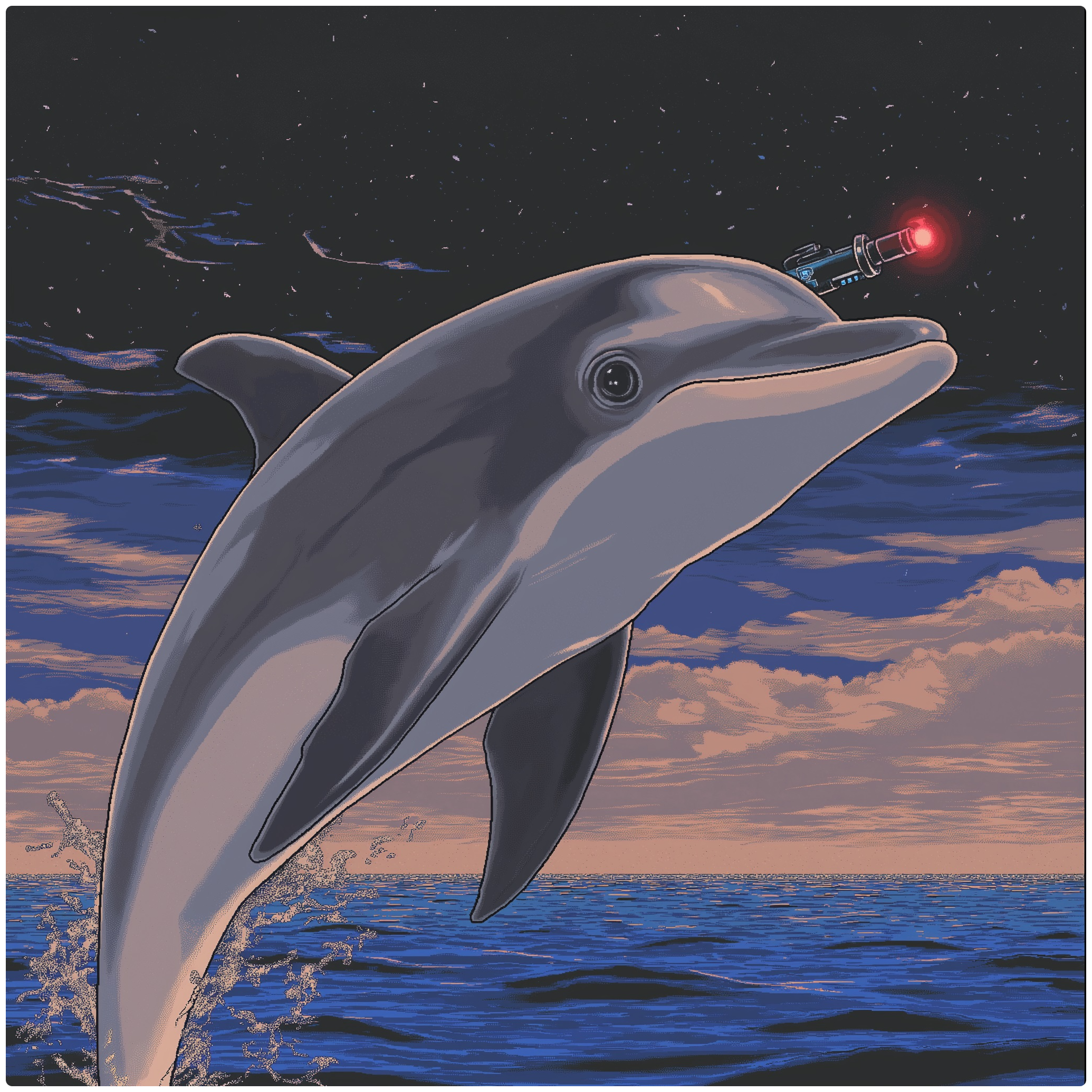 Image of a Laser Equiped Dolphin